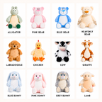 Personalized Stuffed Animal Embroidered with Custom Design