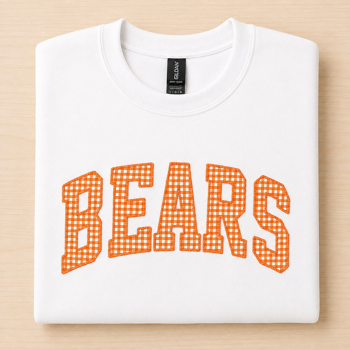 Bears Gingham Sweatshirt
