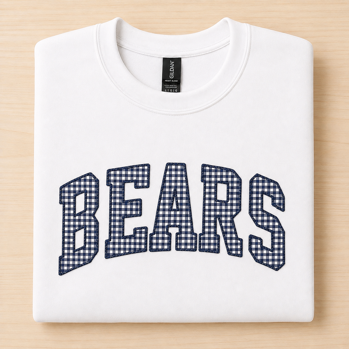 Bears Gingham Sweatshirt