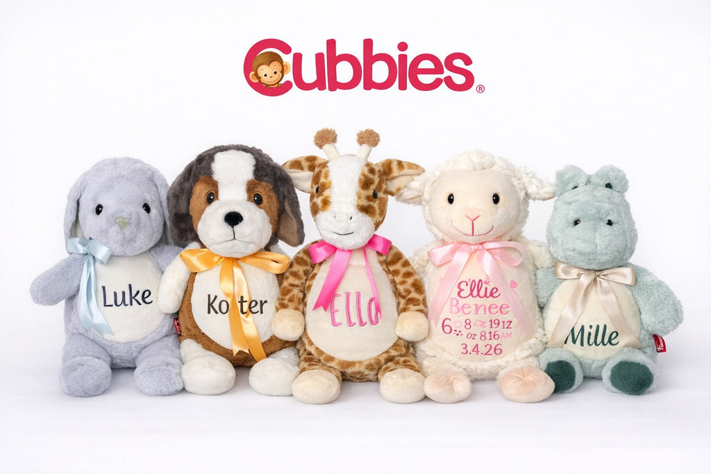 Personalized Stuffed Animal Embroidered with Custom Design