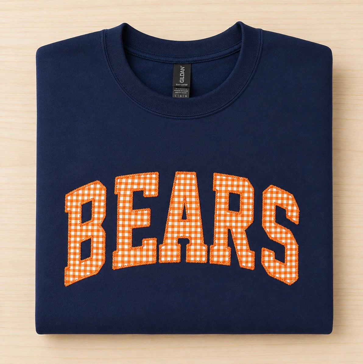 Bears Gingham Sweatshirt