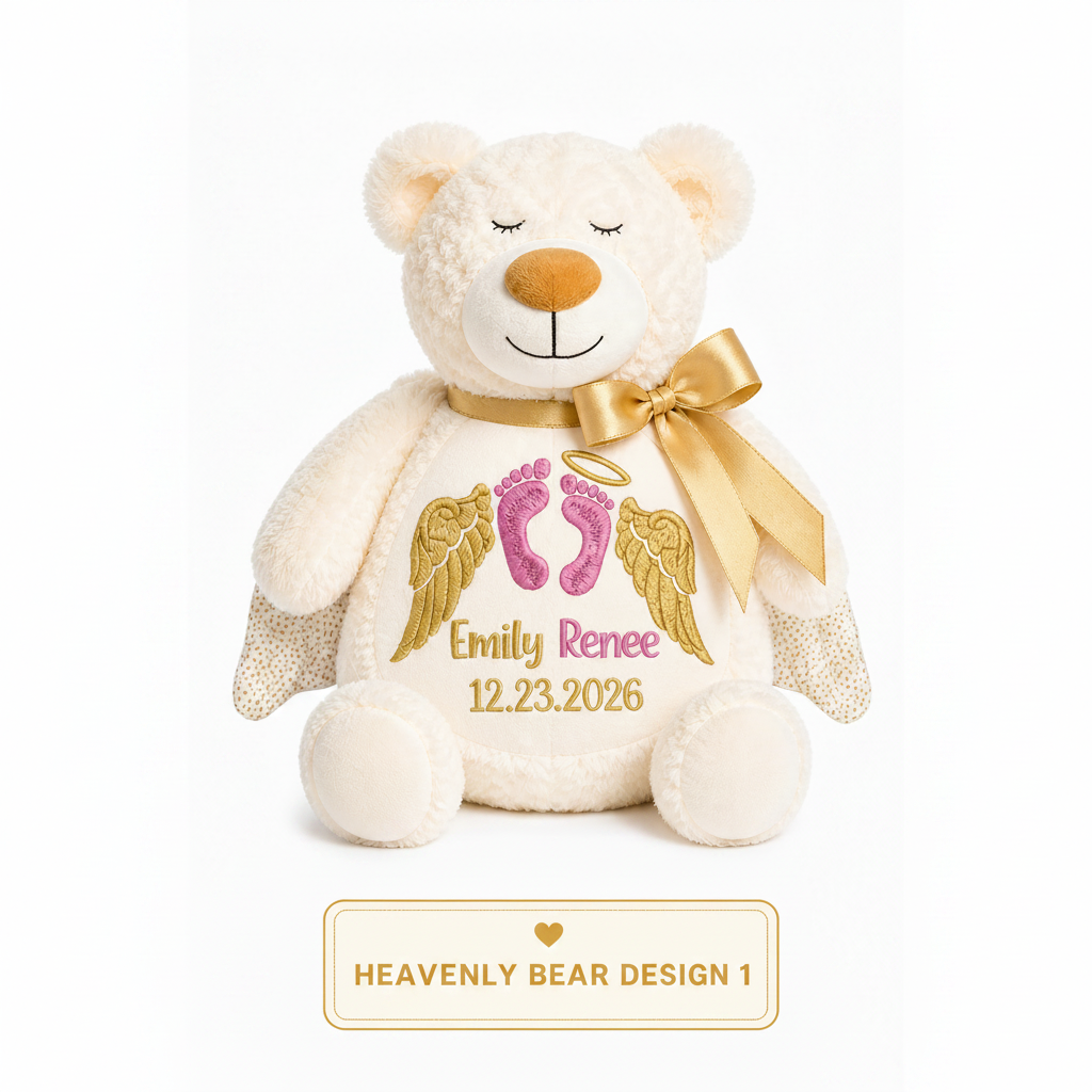 Heavenly Bear Design 1 - Square